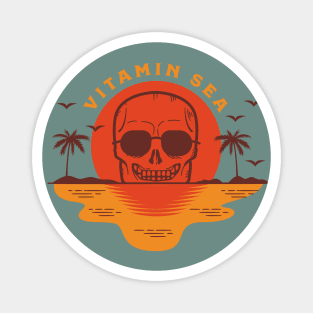 Vitamin Sea Vintage skeleton Magnet